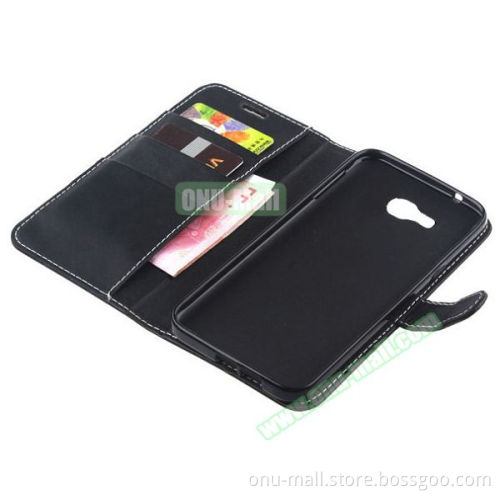 Mobile Case Dealer Leather Wallet Case for Samsung Galalxy A3 2016